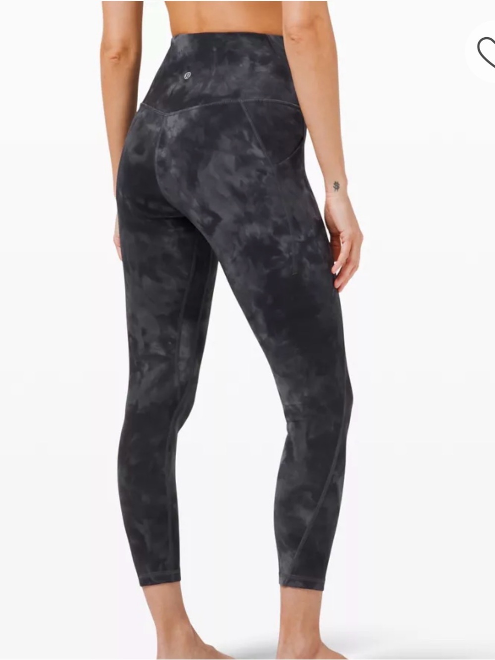 Lululemon Women’s Gray Tie-Dye High Waisted Active Align Leggings